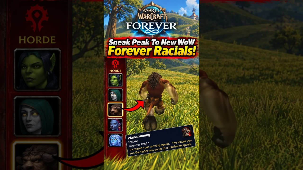 Classic+ New Racials Sneak Peak! | World of Warcraft: Forever