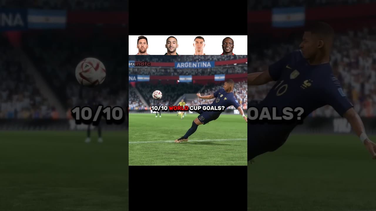 Insane FIFA World cup Goals #fifa #eafc #fc24 #fc25 #fc26 #fc27 #football #gaming #shorts