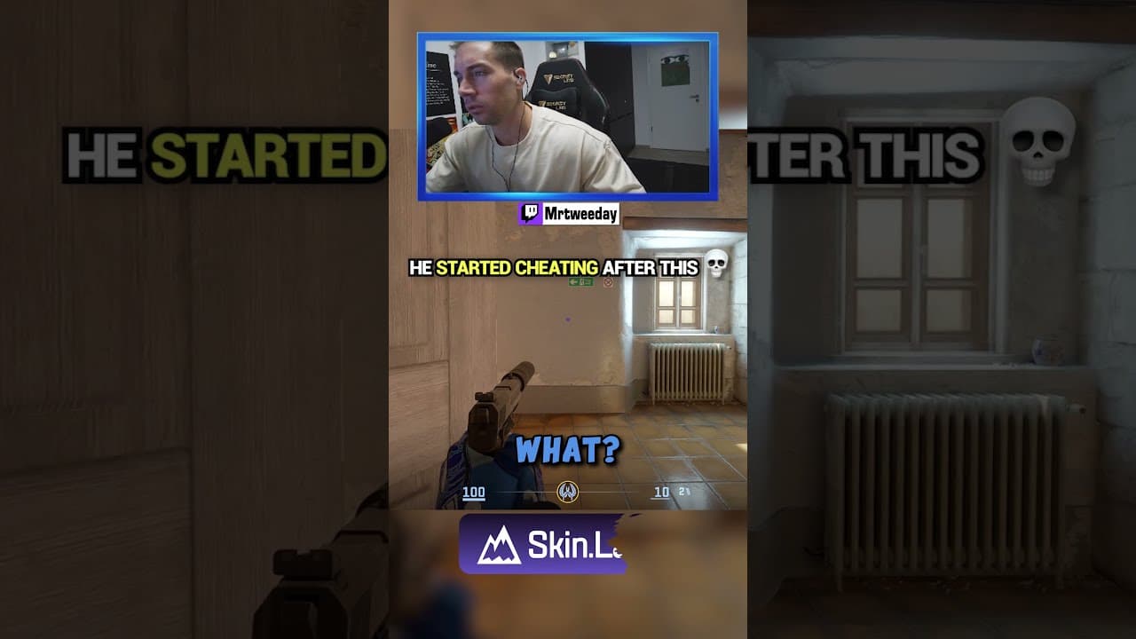 HE STARTED HIS CHEATS AFTER THIS PLAY...😂 #cs2 #counterstrike2 #csgo