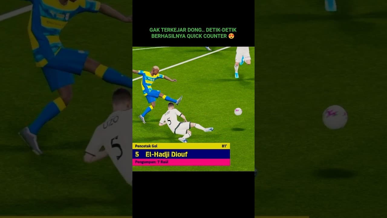 BUKAN COUNTER ATTACK SEMBARANGAN.. BEK & KIPER LANGSUNG AFK 🔥 #football #revenge #shocking