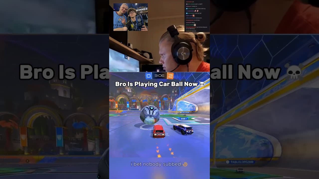 Haaland Secretly Plays Rocket League🫢W @morfeus for idea❤️ #halland#erlinghaaland #rocketleague