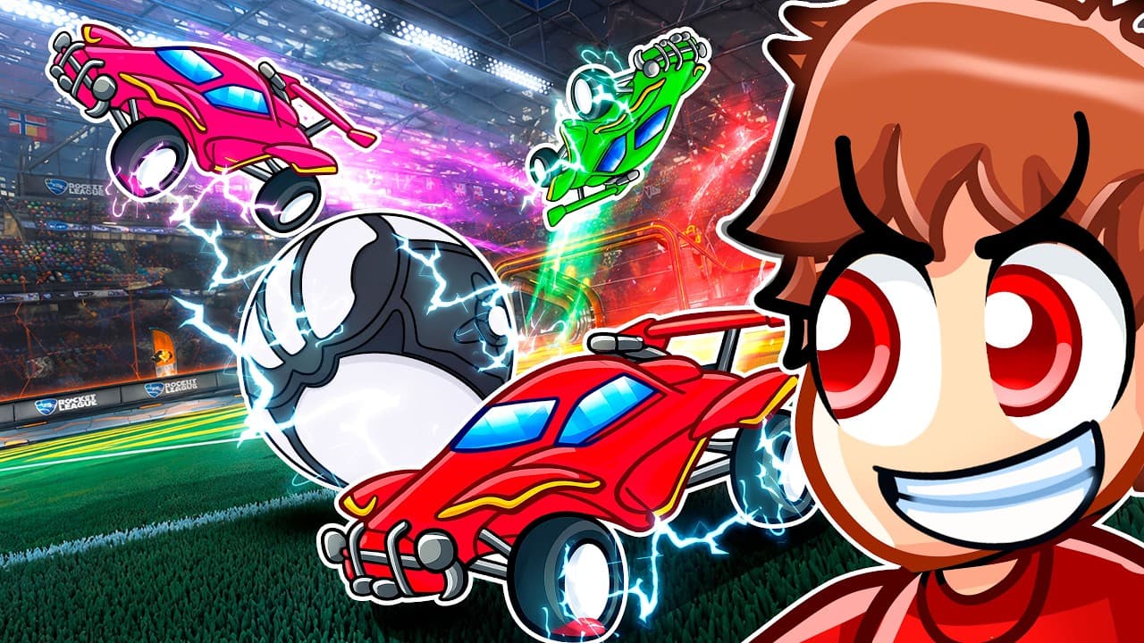 Playing Rocket League With MY CRAZY FAN GIRLS...