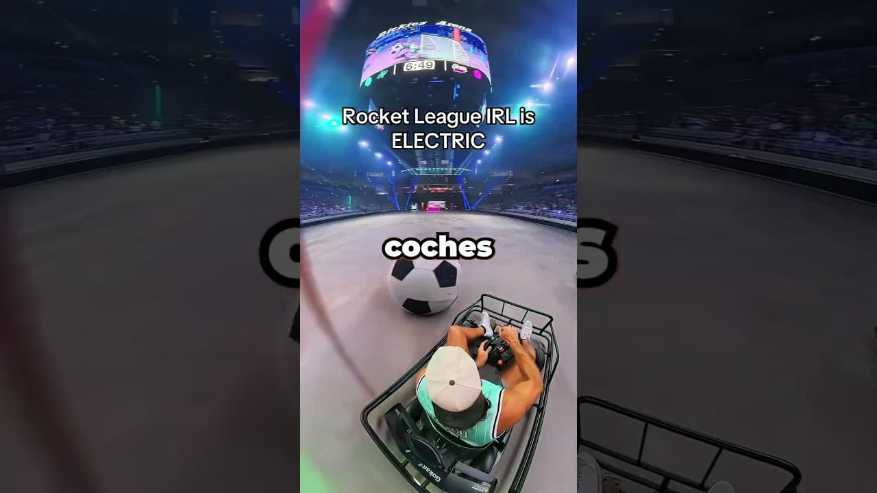 Sabías que jugaron Rocket League real en el estadio de sus Mundiales haciendo trampas? 🤯💣