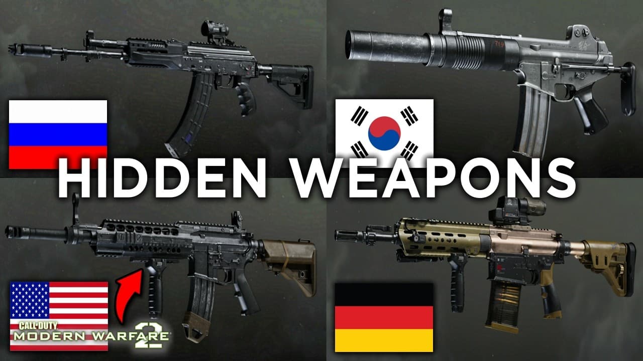 All Hidden Weapons in Modern Warfare 4 BETA (Real Name, Origins & more..)