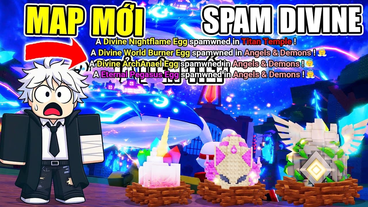 LÀM NGAY MAP MỚI CÁ VOI SPAM DIVINE TUẦN NÀY MỞ SIÊU PHẨM BẤT NGỜ VỚI SỐ TIỀN KHỦNG | Steal An Egg 