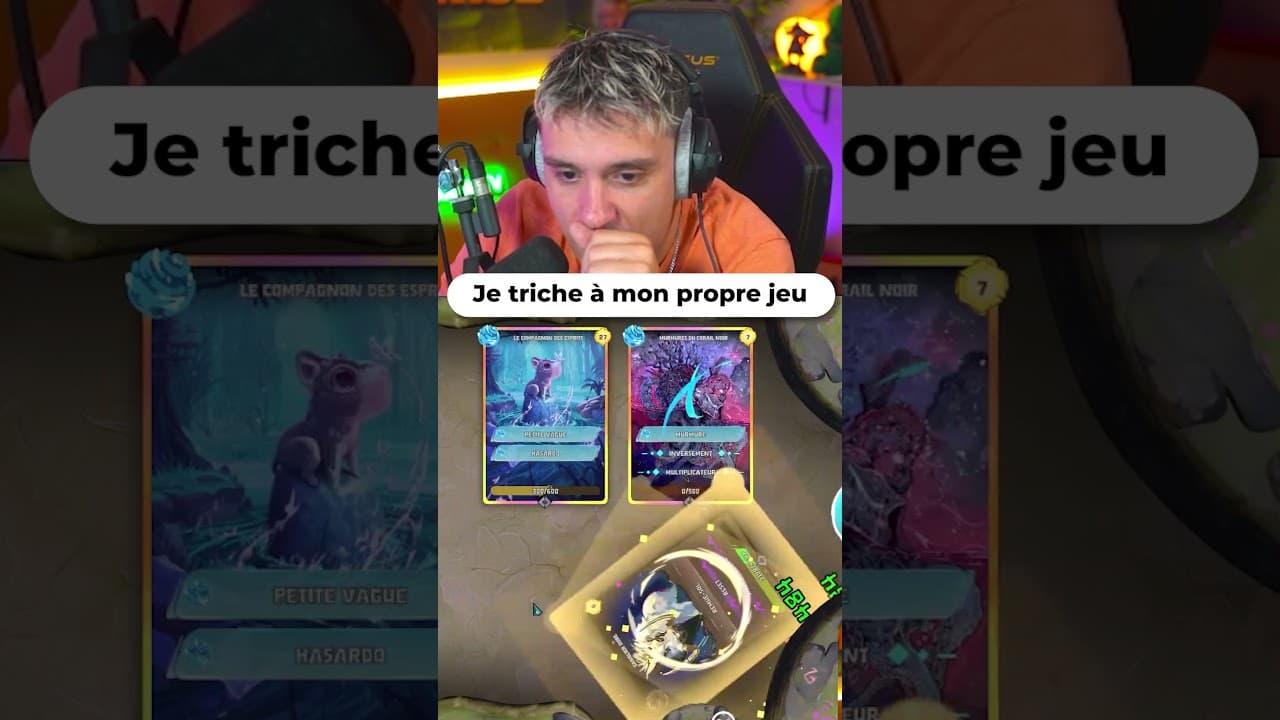 JE TRICHE SUR MON PROPRE JEU VIDEO ??? #shorts #twitch #steam #spam #tcg #streamer #gaming