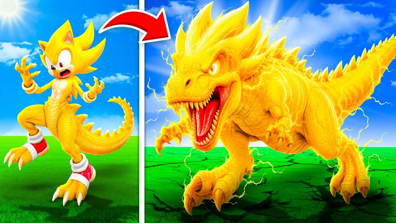 Upgrading to DINO SUPER SONIC in GTA 5!