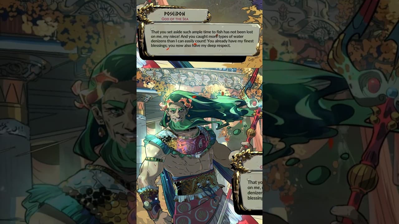 Melinoe's Fishing Earned Poseidon's Respect #hades2