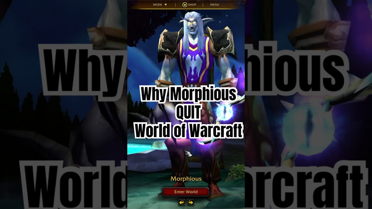 ⚡️Why Morphious QUIT World of Warcraft⚡️