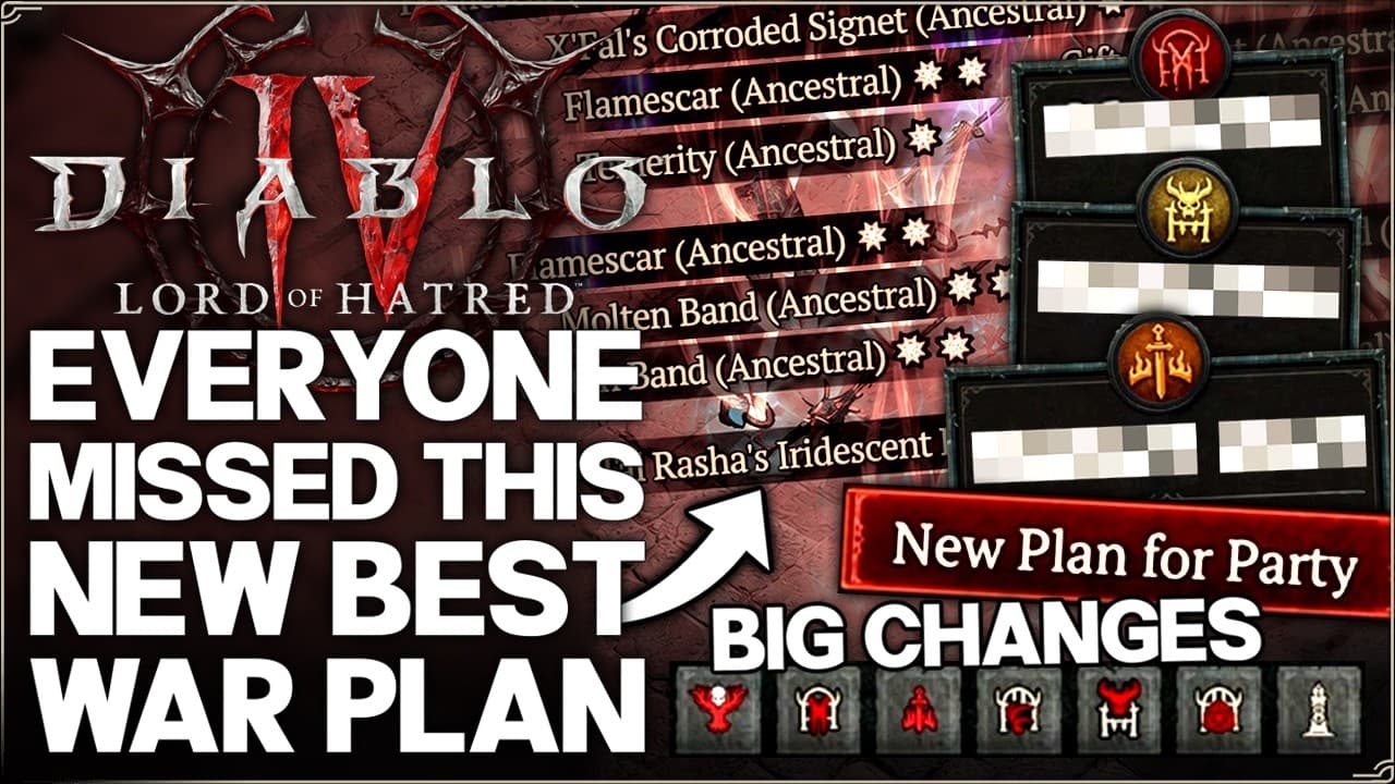 Diablo 4 - Do This Now - New ACTUAL Best OP Warplan Setup & BIG Season 14 Warplans Changes Guide!
