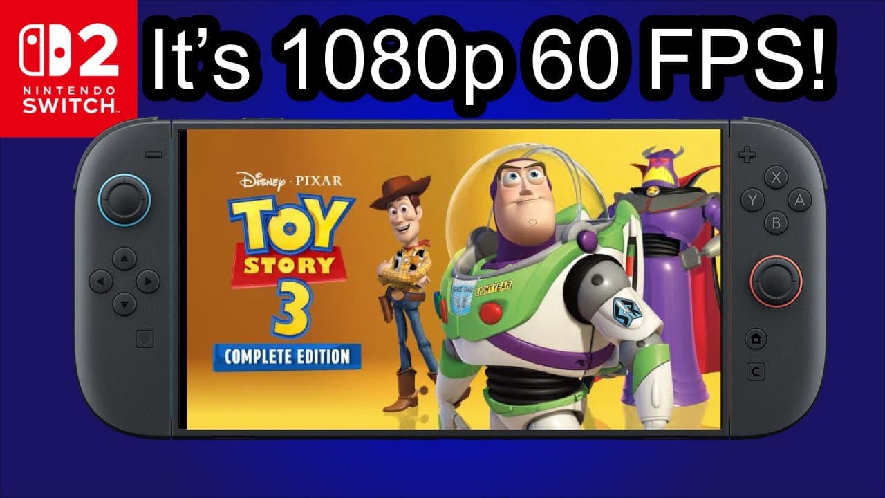 Toy Story 3 Complete Edition Switch 2 is 1080p 60 FPS!