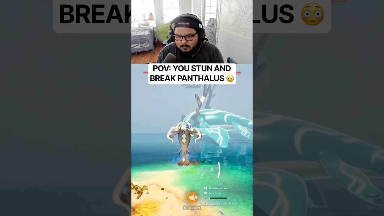 BREAKING PANTHALUS IN PALWORLD 😳. #shorts