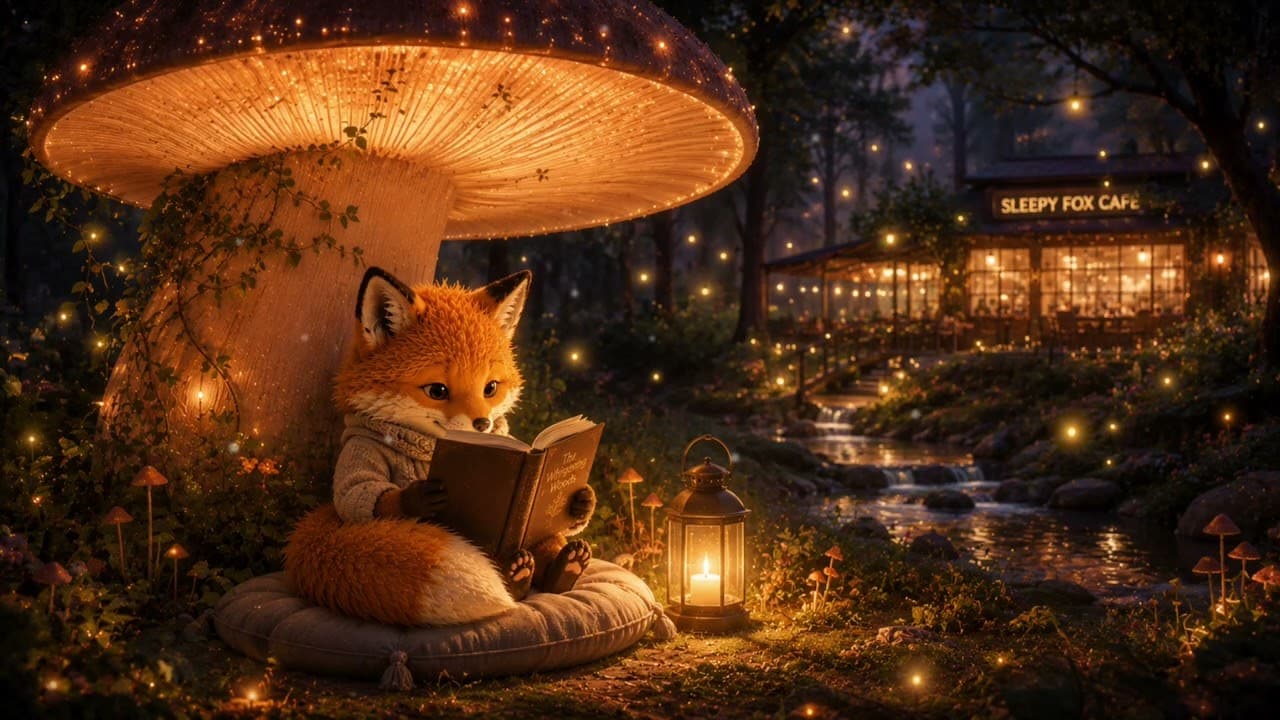Cozy Forest Lofi for Reading, Study & Relaxation 🍄Giant Mushroom Reading Nook  #studymusic #lofi 