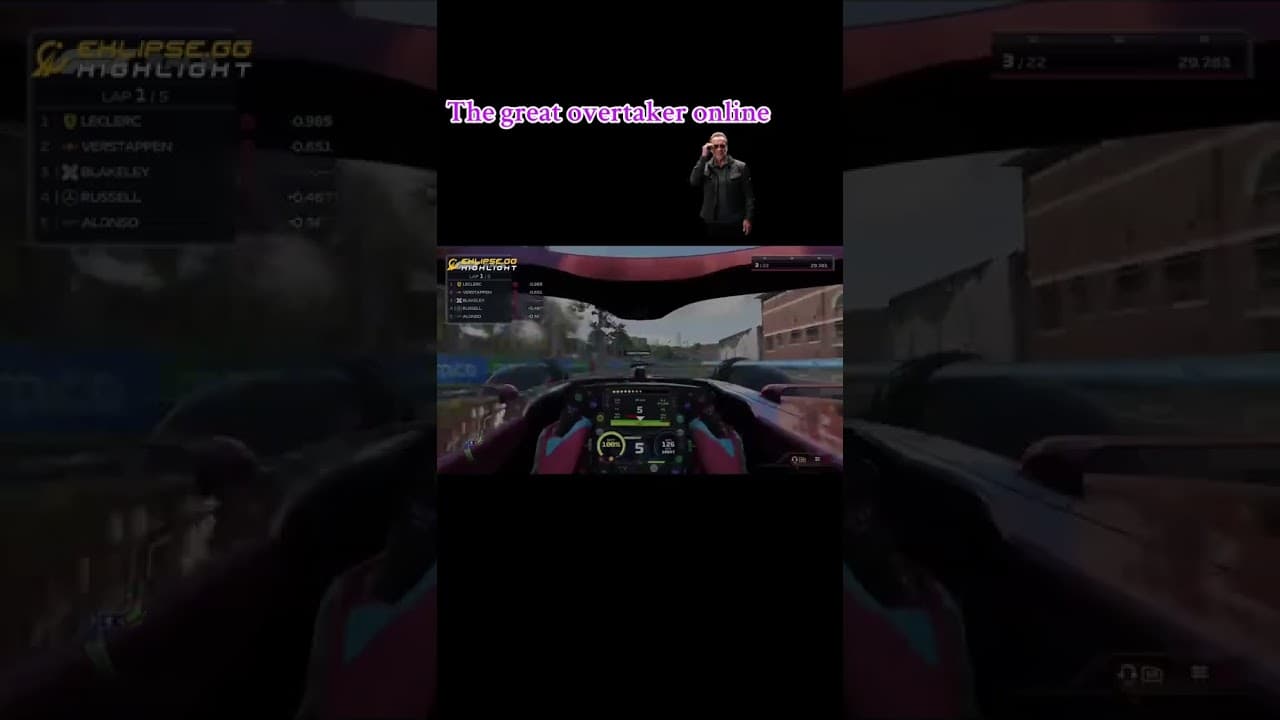 3 cars. 1 corner. Clean overtake. 🏎️💨😮‍🔥 #entertainment #twitch #gaming #streamer #f1 #trending