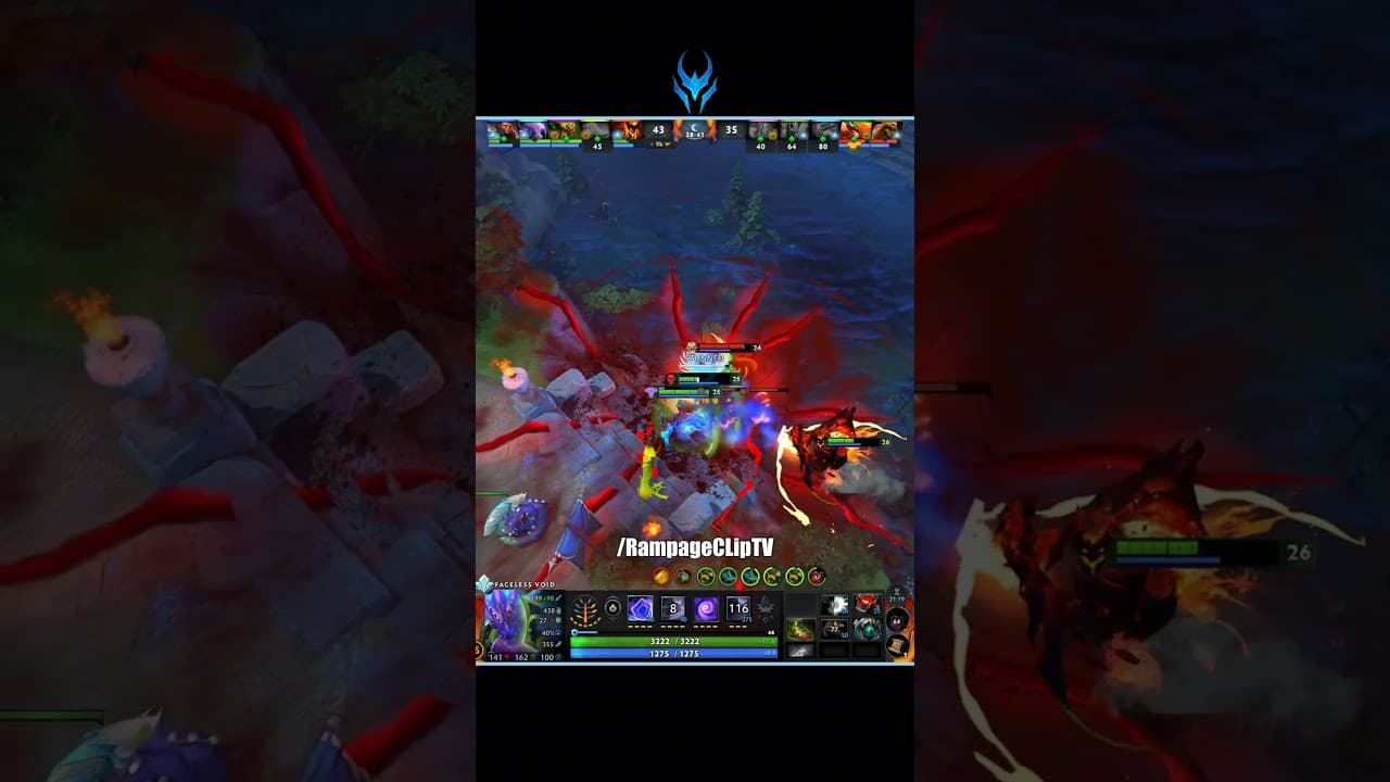Faceless void wtf chrono 😱💥 #dota2