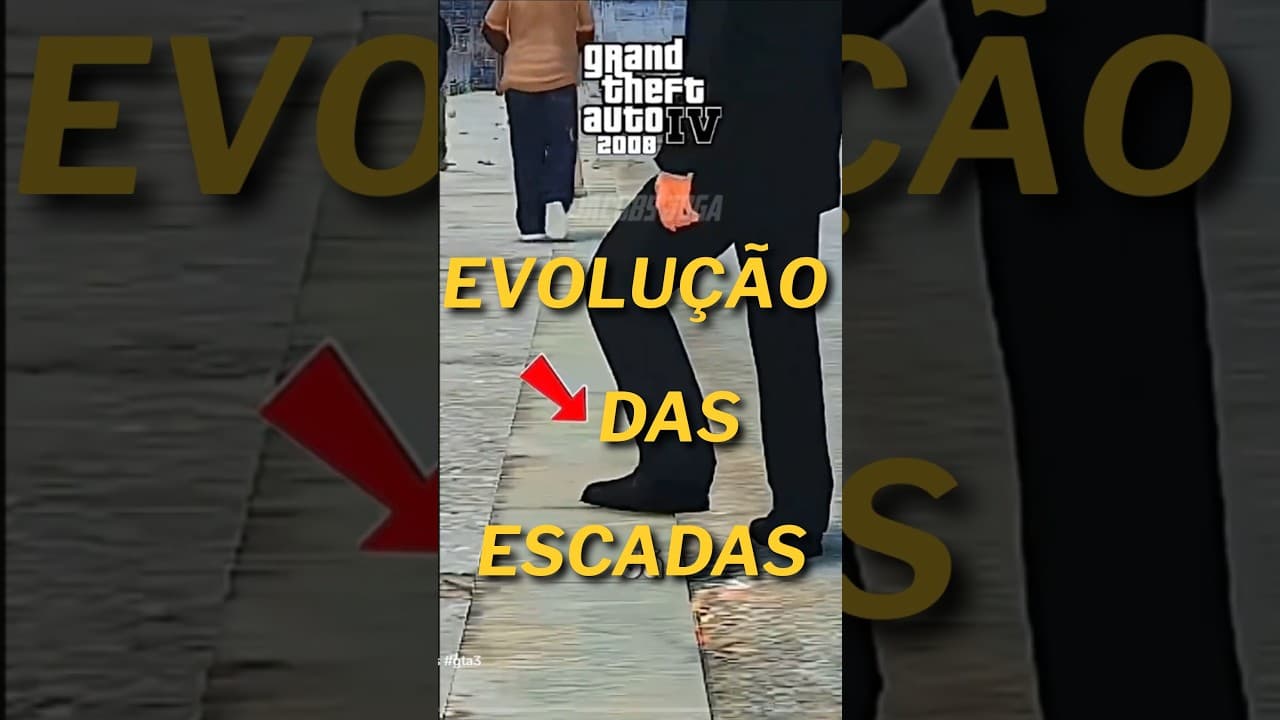 Evolução das Escadas no GTA 😳 Do GTA 3 ao GTA 5 #gta #gaming #gtasanandeas
