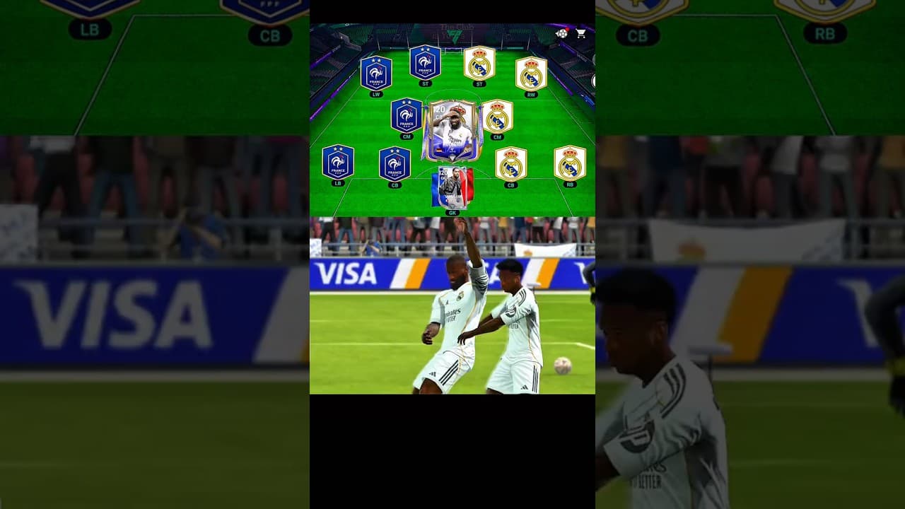 The Real Madrid vs PSG Animation remix in fc 27🎶👑