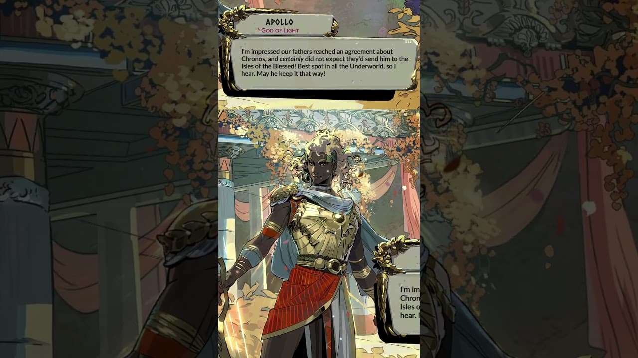 Apollo Reacts to Chronos Getting a New Job #hades2