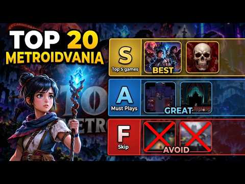 J'ai classé les 20 MEILLEURS Metroidvania qui arrivent (2026) 🎮