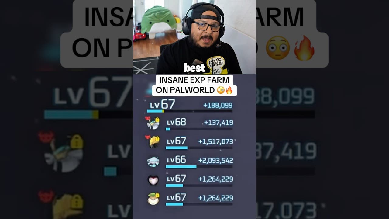 THE BEST EXP FARM ON PALWORLD 😳🔥. #shorts