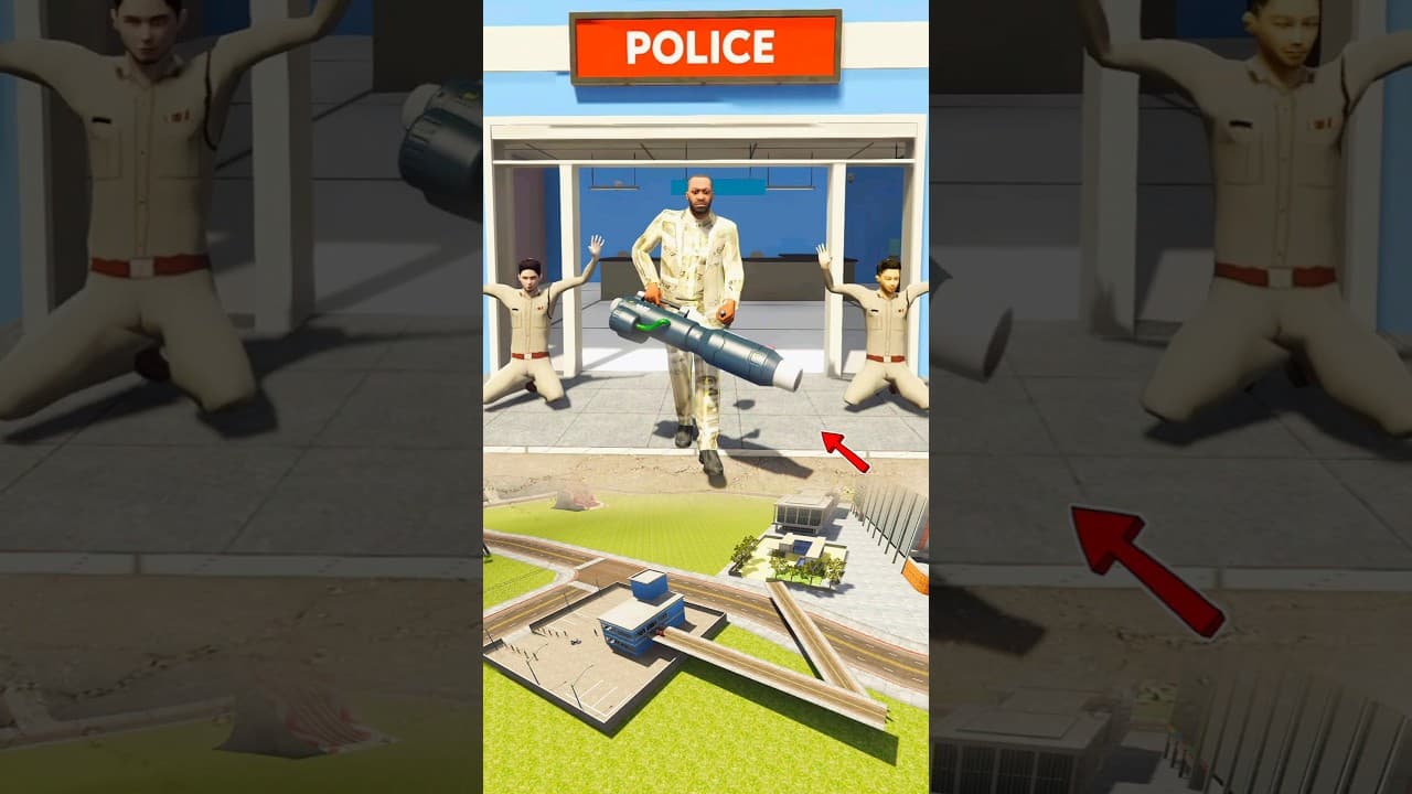 Franklin Hijacked Police Gone Wrong😳😱#shorts #gta5 #viral #trending #ibd3d #ita