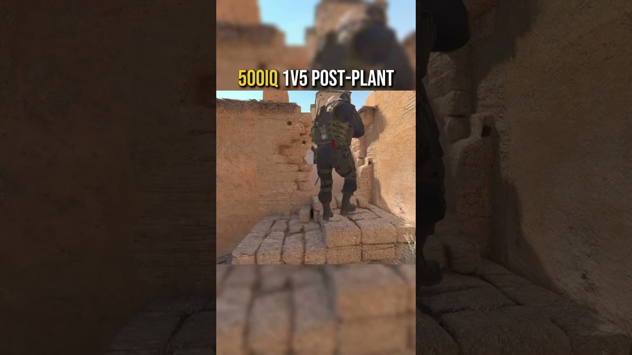 the smartest 1v5 you'll ever see 🧠 #cs2 #donk #faceit  #cs2clips #m0nesy