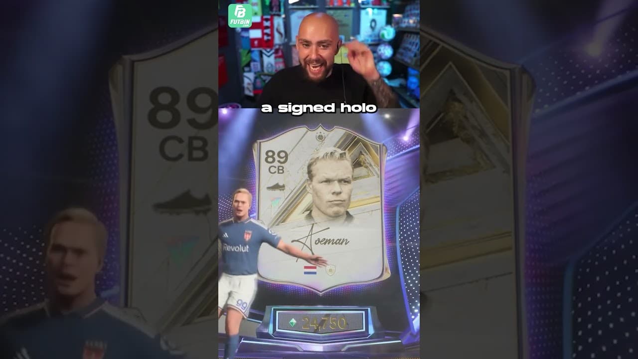 MY FIRST SIGNED HOLOGRAPHIC ICON IN A PACK!! #fc27