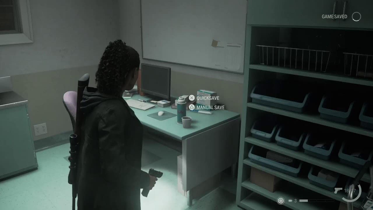 Alan Wake 2 with teddy