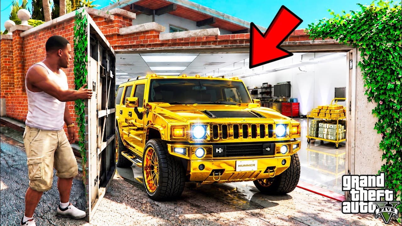 Franklin Found Secret Compound Inside His House in GTA 5 | SHINCHAN and CHOP