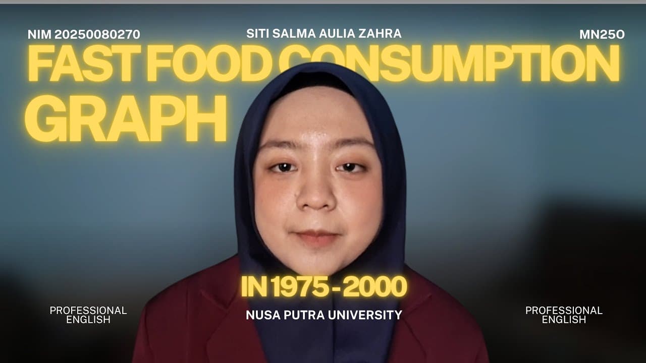 How to Describe a Line Graph? | Fast Food Consumption (1975–2000) | Session 11 Assignment