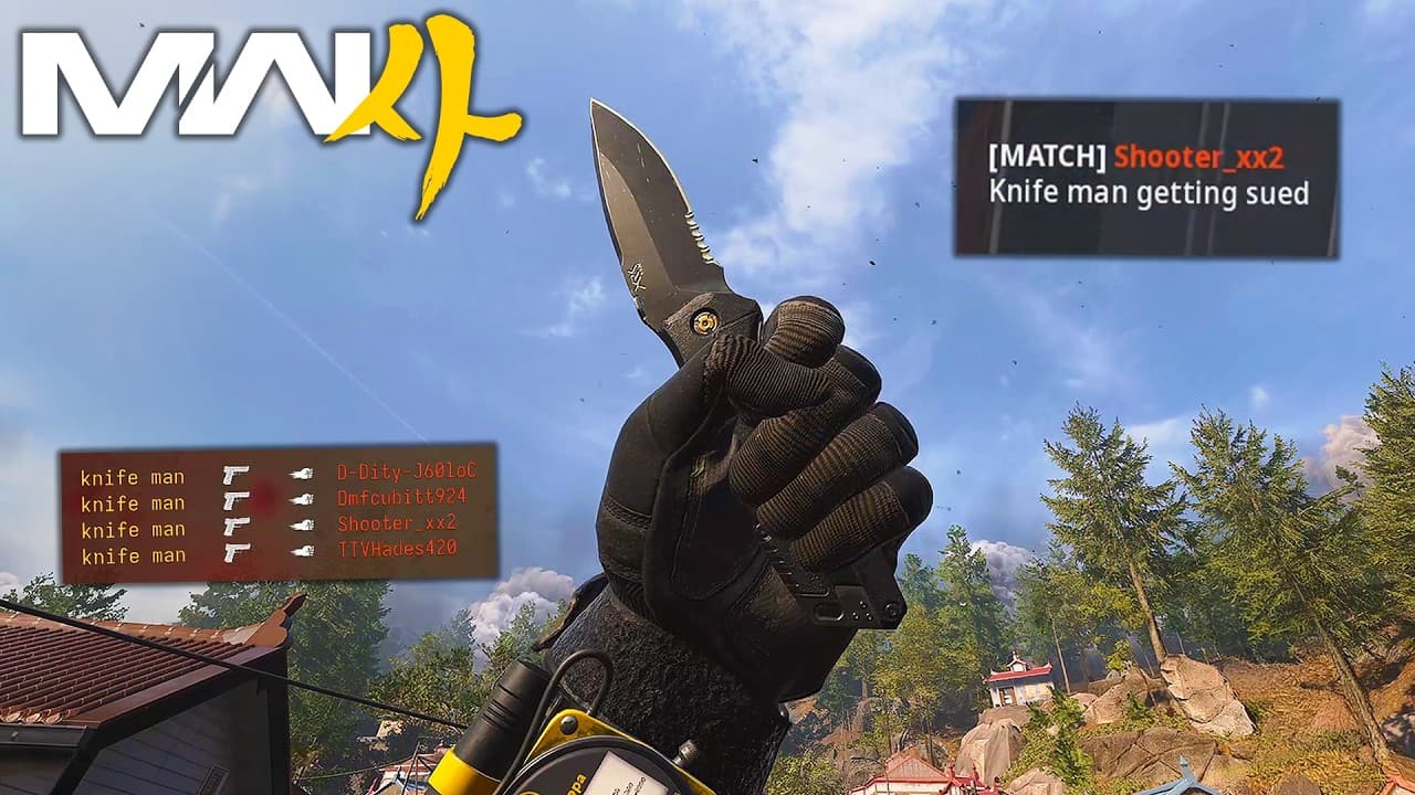 "it's a GUN GAME BRO, that knife man is getting SUED!"