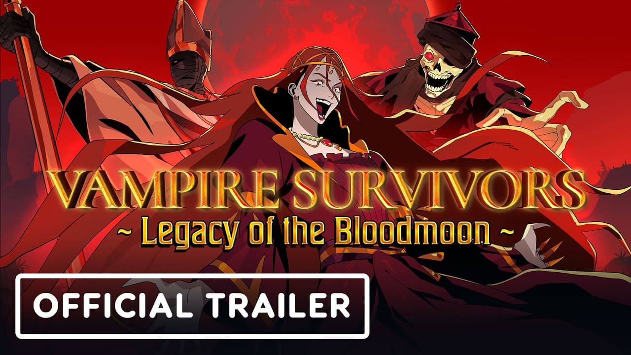 Vampire Survivors: Legacy of the Bloodmoon Expansion - Official Announcement Trailer