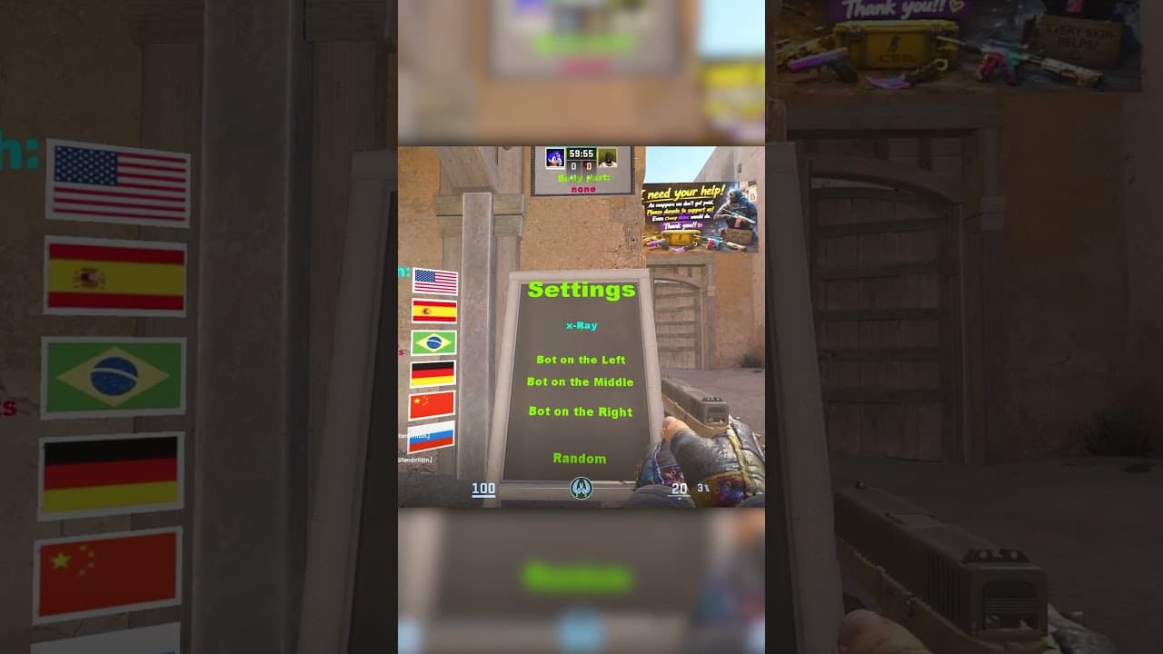 DUST2'NİN WALLHACK HARİTASI! #cs2 #counterstrike #counterstrike2 #csgo #shorts