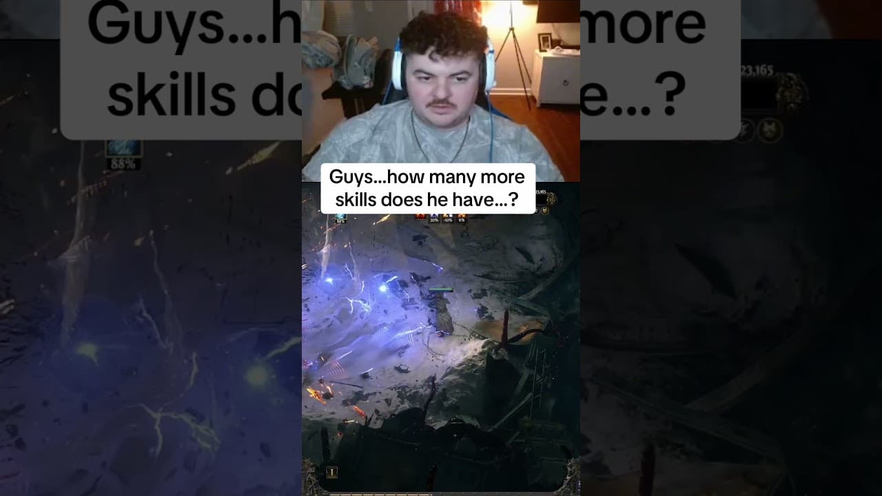 He trapped me in a freaking corner…😂 #poe2 #poe #reaction #gameplay #arpg #streamer #gaming
