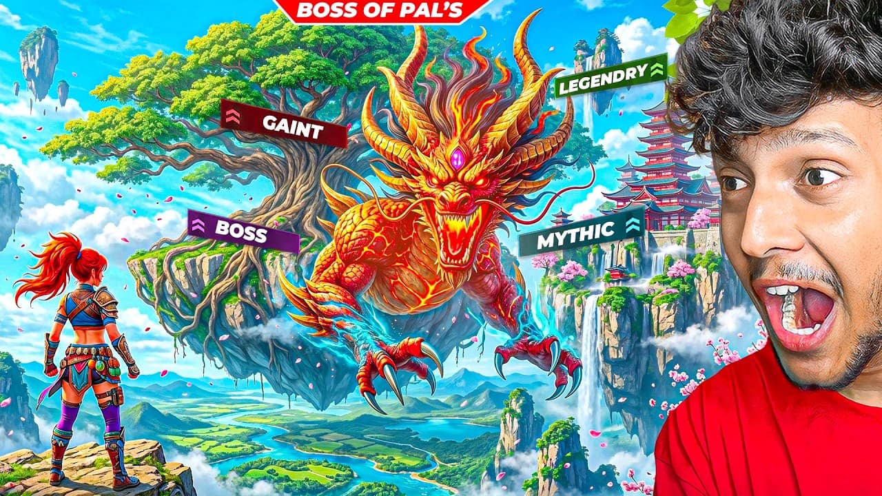 OMG! THE GIANT HIDDEN GOLDEN DRAGON IN ANCIENT TREE! 😱 PALWORLD 1.0