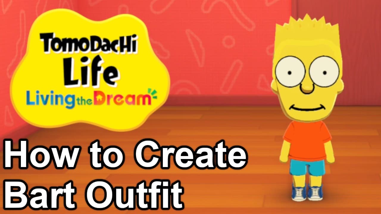 How to Create Bart Outfit in Tomodachi Life: Living the Dream