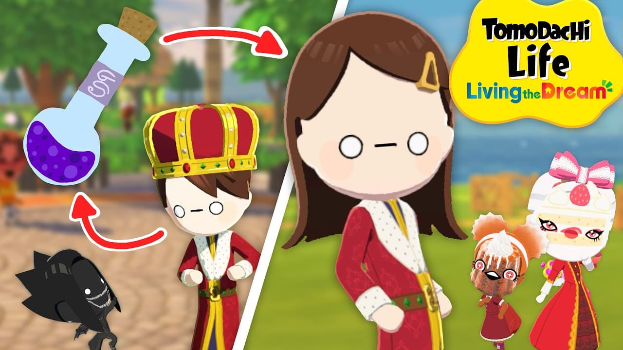 I fed my Mii a GENDER SWAP POTION in TOMODACHI LIFE LIVING THE DREAM...