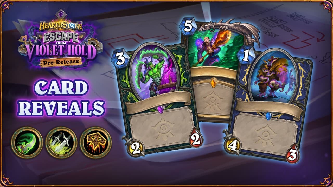 NEW Shaman, Rogue & Demon Hunter Cards with Rarran & friends | Escape from Violet Hold | Hearthstone