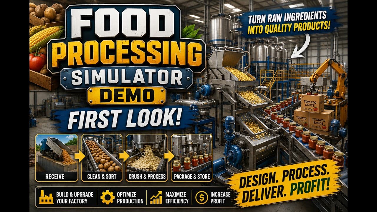 Food Processing Simulator Demo – First Look!