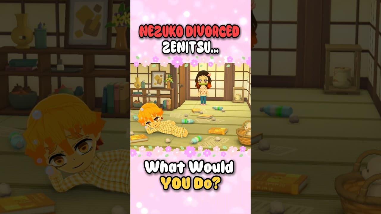 Nezuko Divorced Zenitsu…💔 What Would You Do? #tomodachilife #demonslayer #animefan
