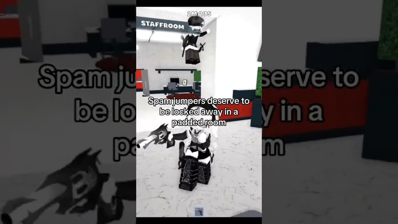 spam jumper deserve to be locked #roblox #mm2 #robloxmemes