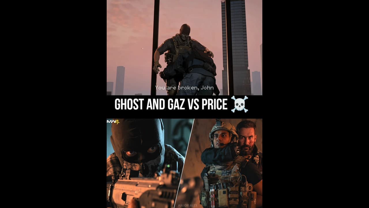 "You are gonna kill us both, Simon?" - Ghost And Gaz vs Price | Modern Warfare 4 #shorts #cod #mw4