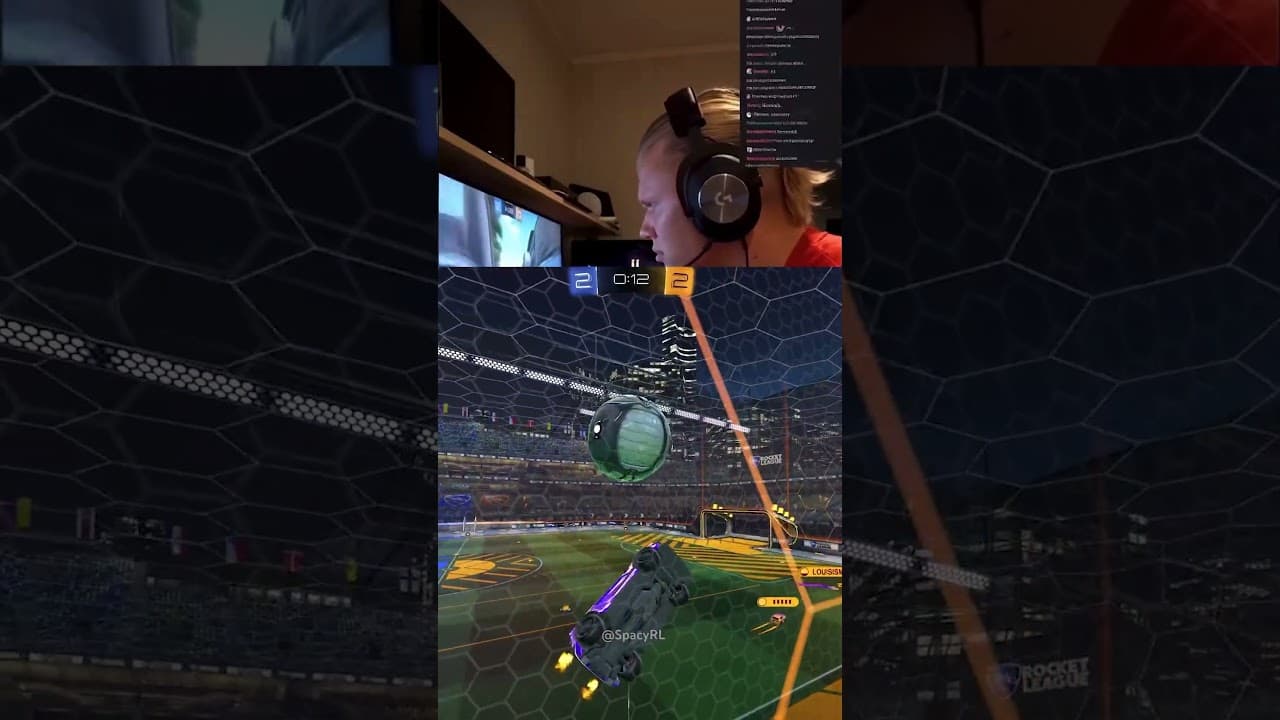 Haaland during hydration break🗿 #rocketleague
