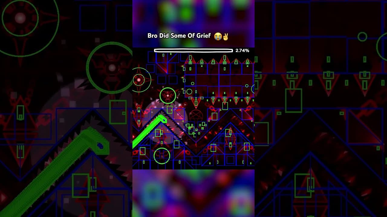 the spam was NOT that hard 😭✌️ #geometrydash #spam