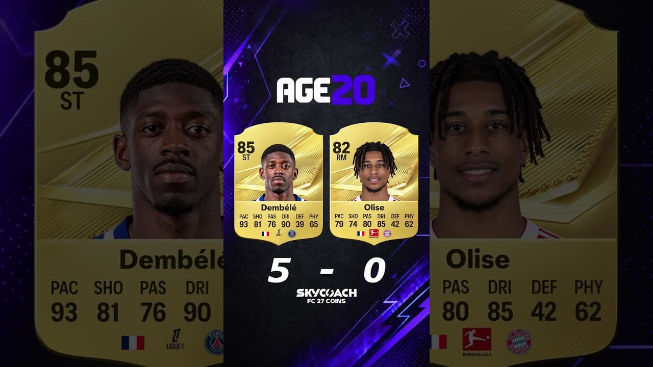 Olise vs Dembélé: Who Was Better at 16–23? ⚔️ #eafc27 #easports #fc27 #skycoach