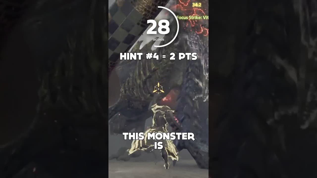 Guess the Monster in 60 Seconds 5 #monsterhunter #quiz #guessthemonster #gaming