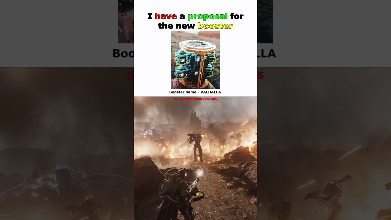 I have a proposal for the new booster - Helldivers 2