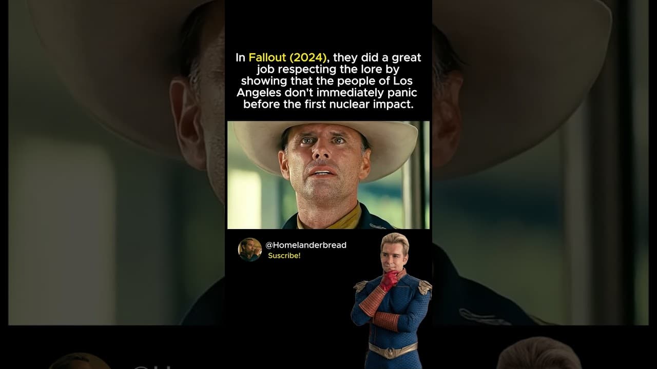In Fallout, he said "It's just smoke" as the world was ending.