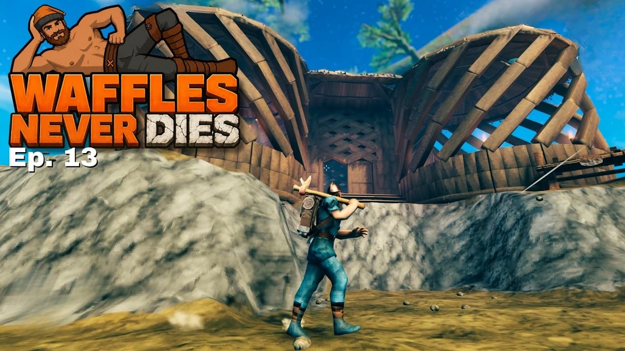 Terrain Pain (Annoyed Waffles) | Ep. 13 | Waffles Never Dies | Valheim Permadeath