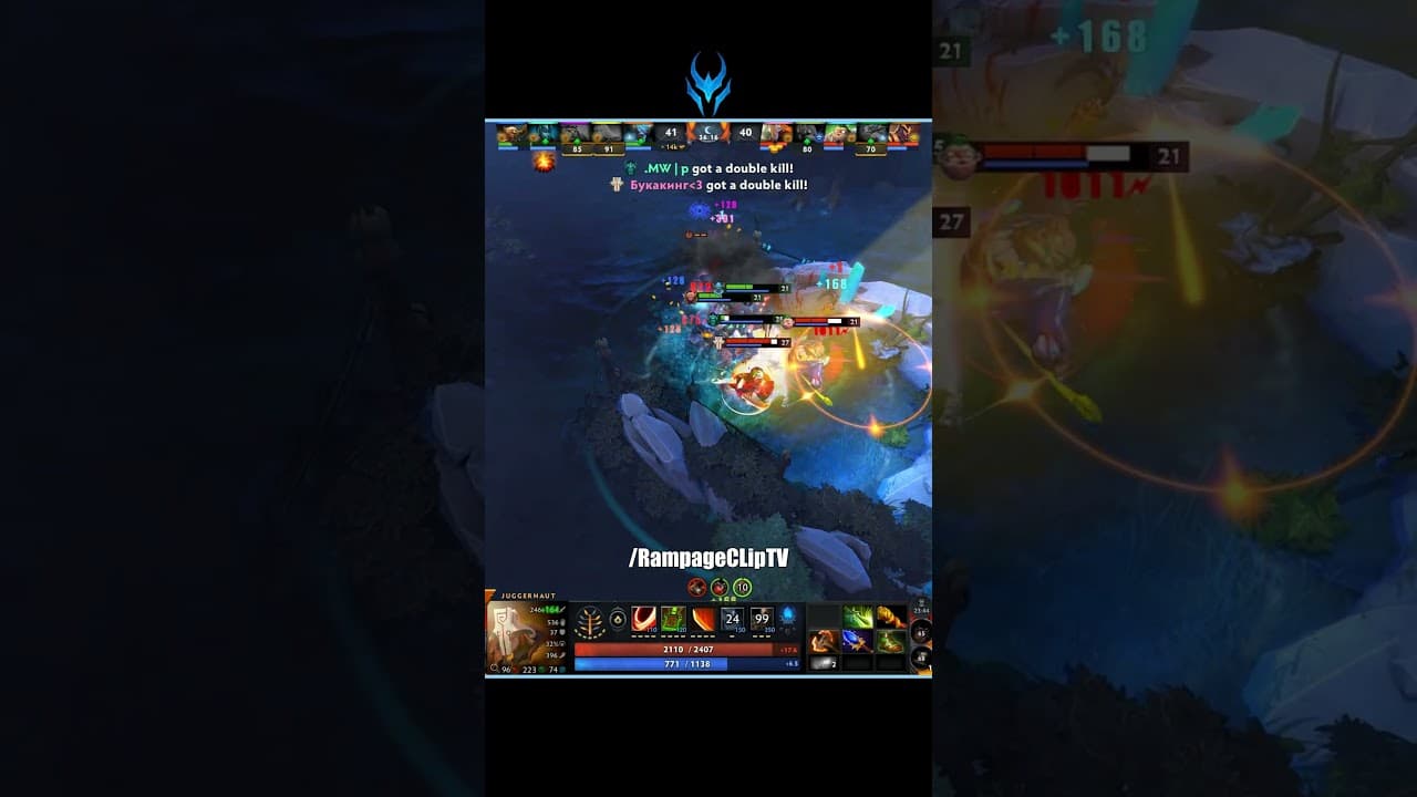 Juggernaut WTF Rampage 😱⚡ #dota2